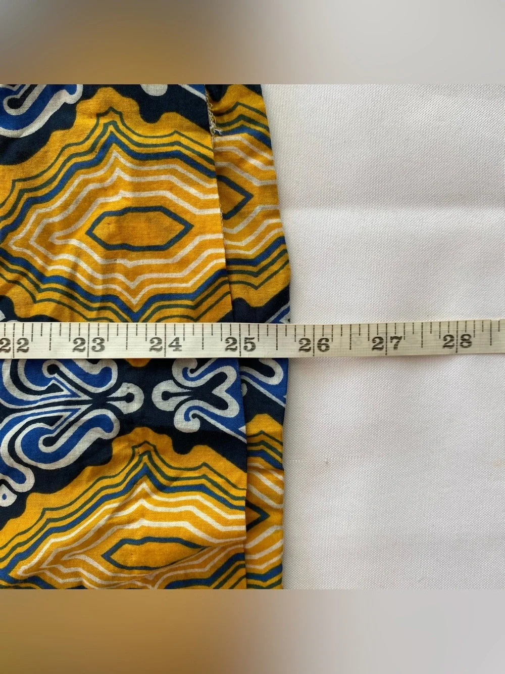 Tory Burch Odie Yellow/ Blue/ White Embellished Tunic Blouse Medium Resort Wear